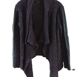 Guess Black Drape Open Cardigan